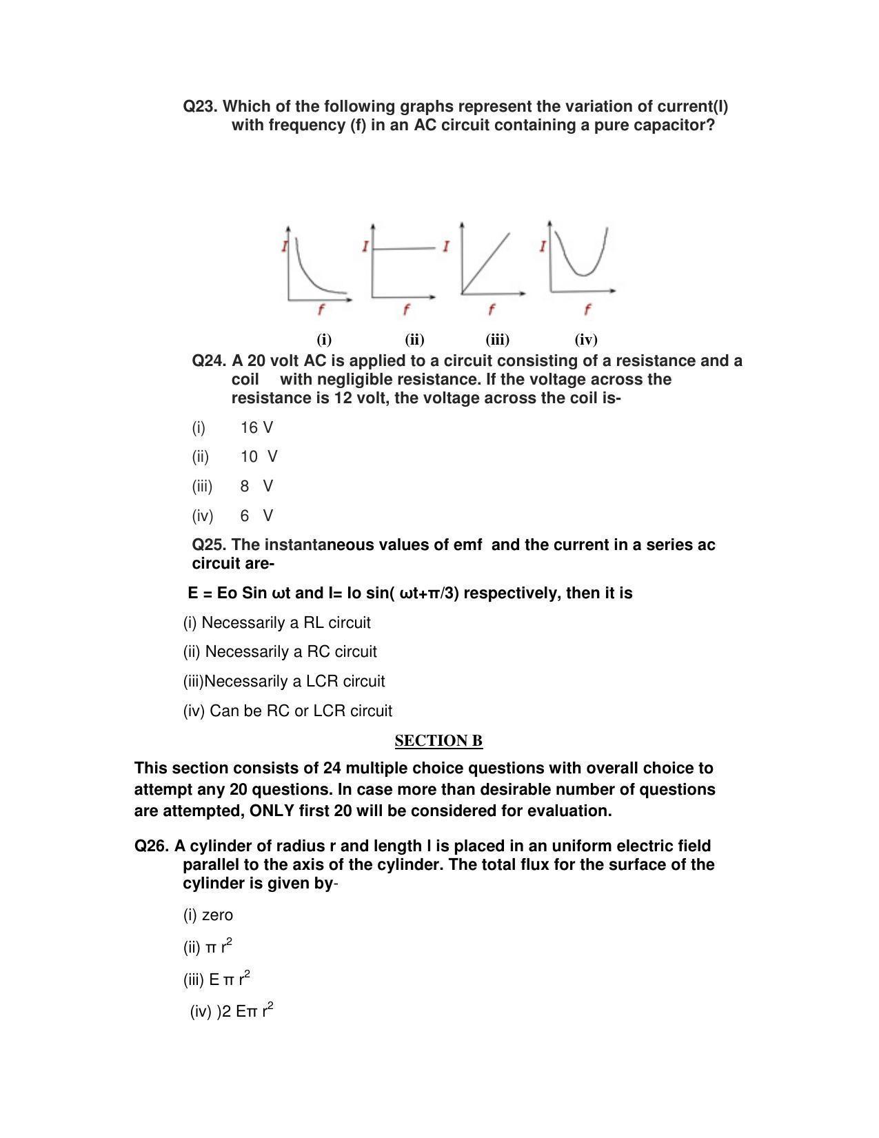 CBSE Class 12th Physics Sample Question Paper 2021-22 - Page 6