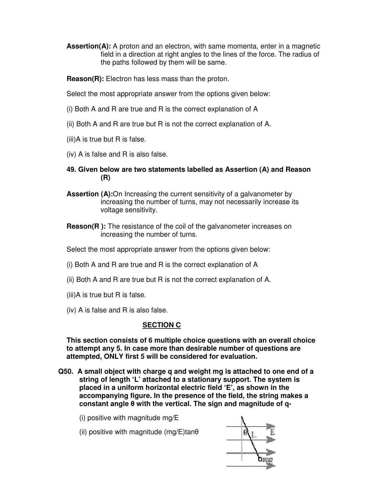 CBSE Class 12th Physics Sample Question Paper 2021-22 - Page 13