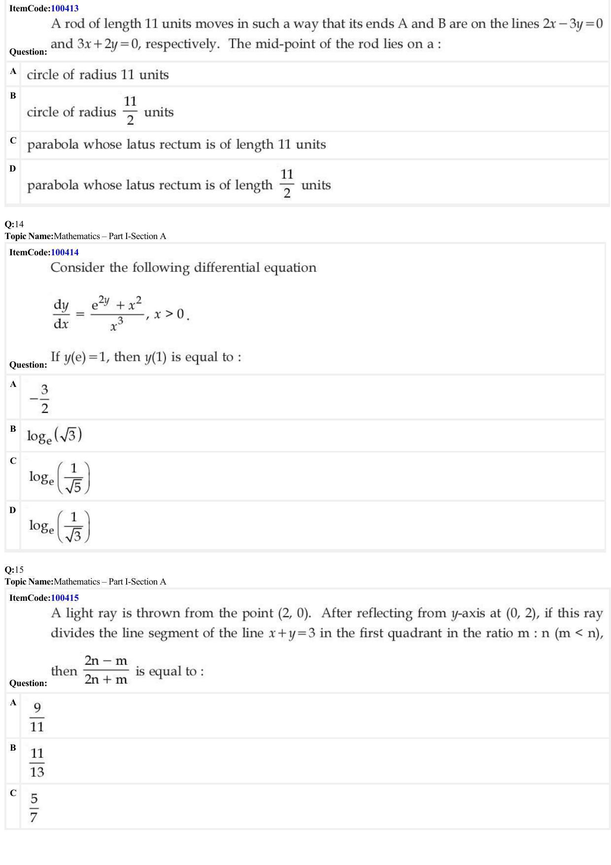 JEE Mains 2022: B Arch & B Planning English (Shift 1) 23-06-2022 Question Paper - Page 5