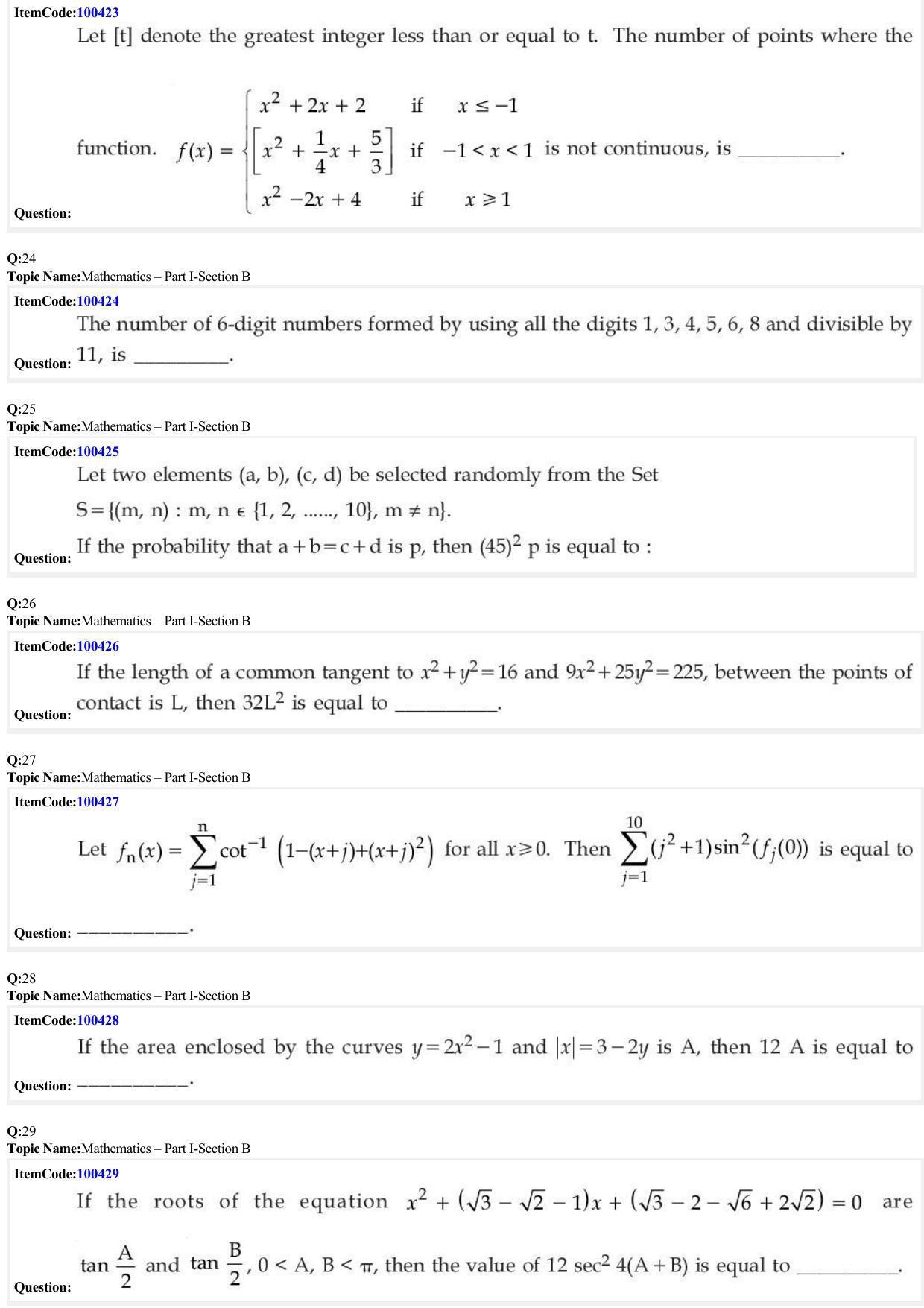 JEE Mains 2022: B Arch & B Planning English (Shift 1) 23-06-2022 Question Paper - Page 8