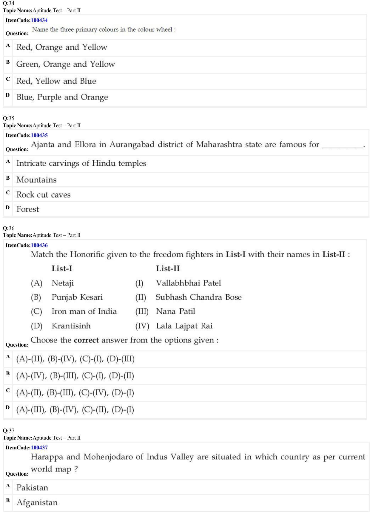 JEE Mains 2022: B Arch & B Planning English (Shift 1) 23-06-2022 Question Paper - Page 10