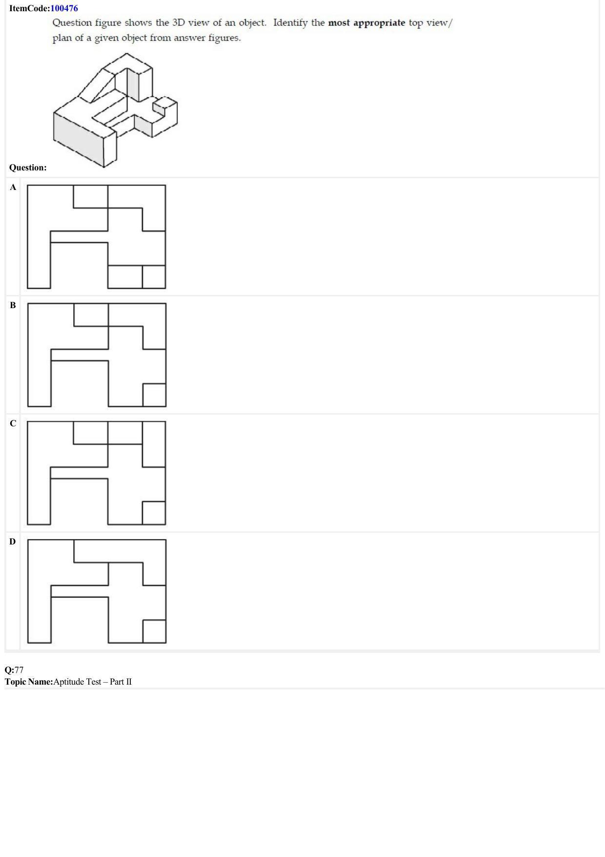 JEE Mains 2022: B Arch & B Planning English (Shift 1) 23-06-2022 Question Paper - Page 33