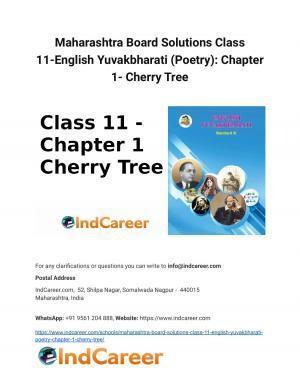 Maharashtra Board Solutions Class 11-English Yuvakbharati (Poetry): Chapter 1- Cherry Tree