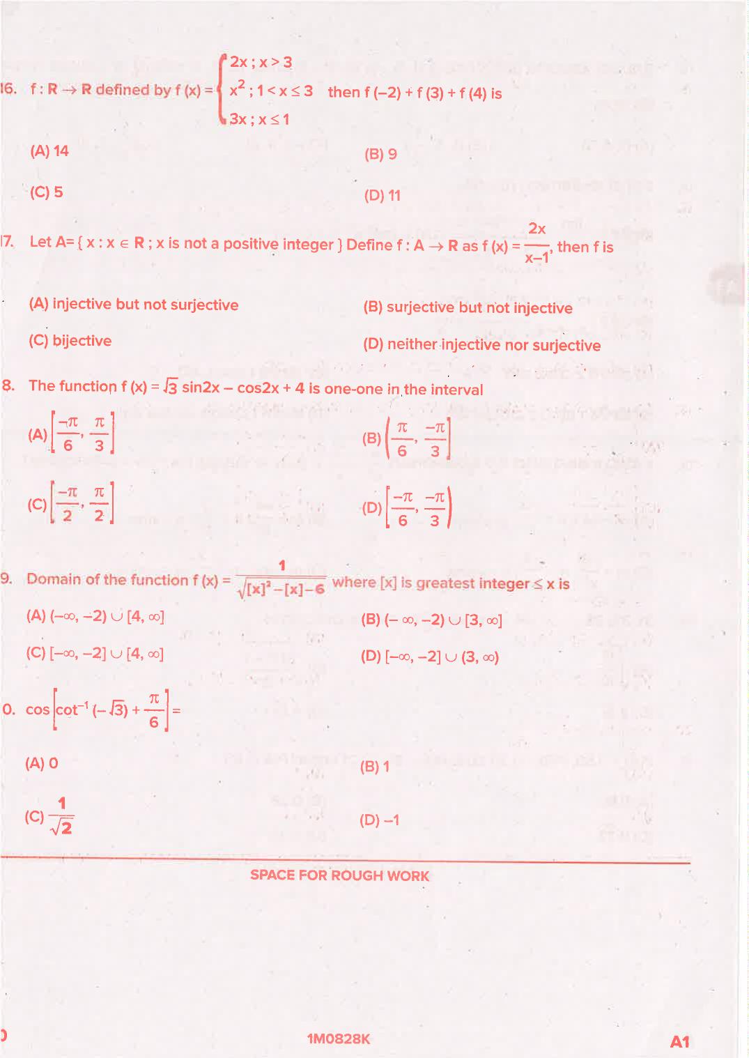 KCET 2021 Mathematics Question Paper - Page 10