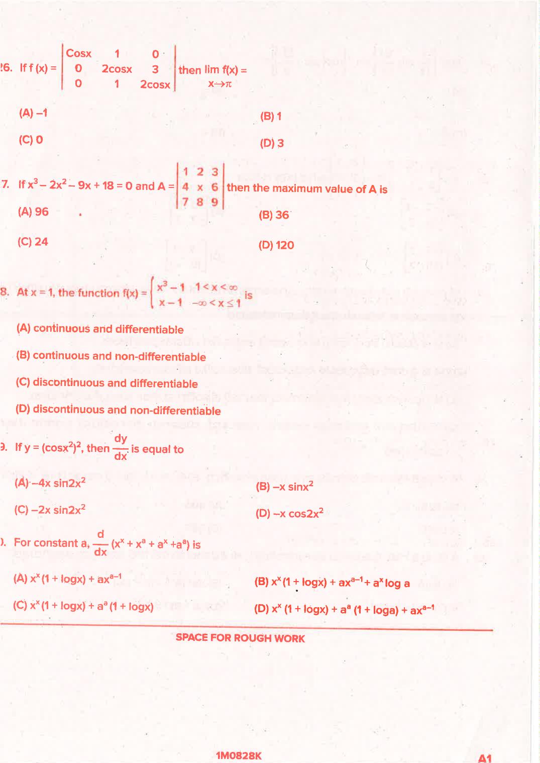 KCET 2021 Mathematics Question Paper - Page 14