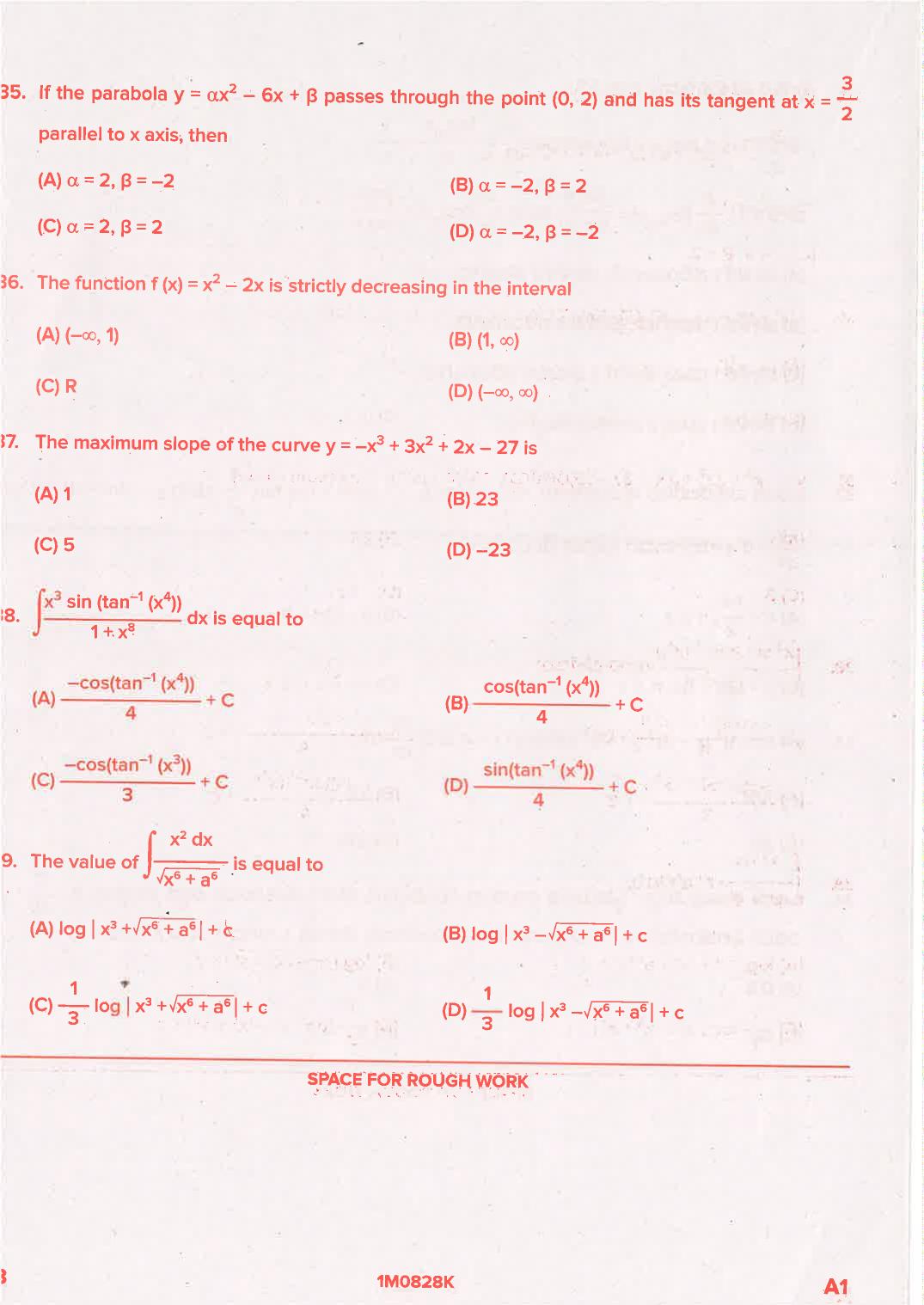 KCET 2021 Mathematics Question Paper - Page 18