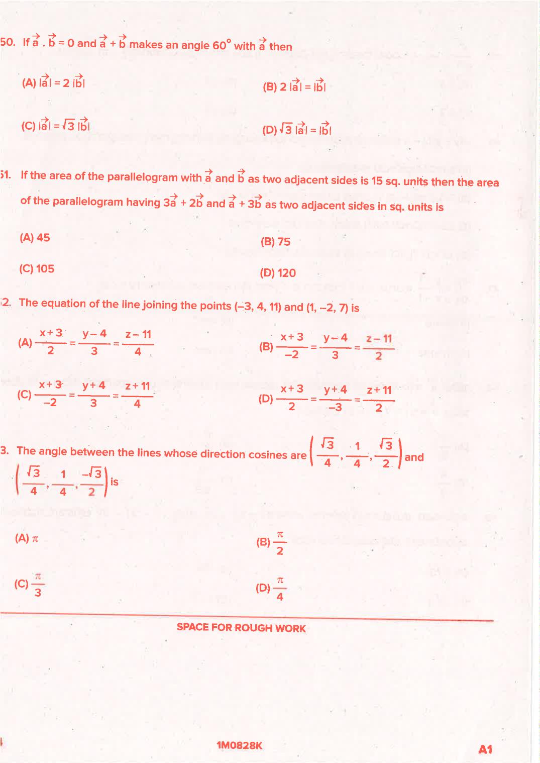 KCET 2021 Mathematics Question Paper - Page 24