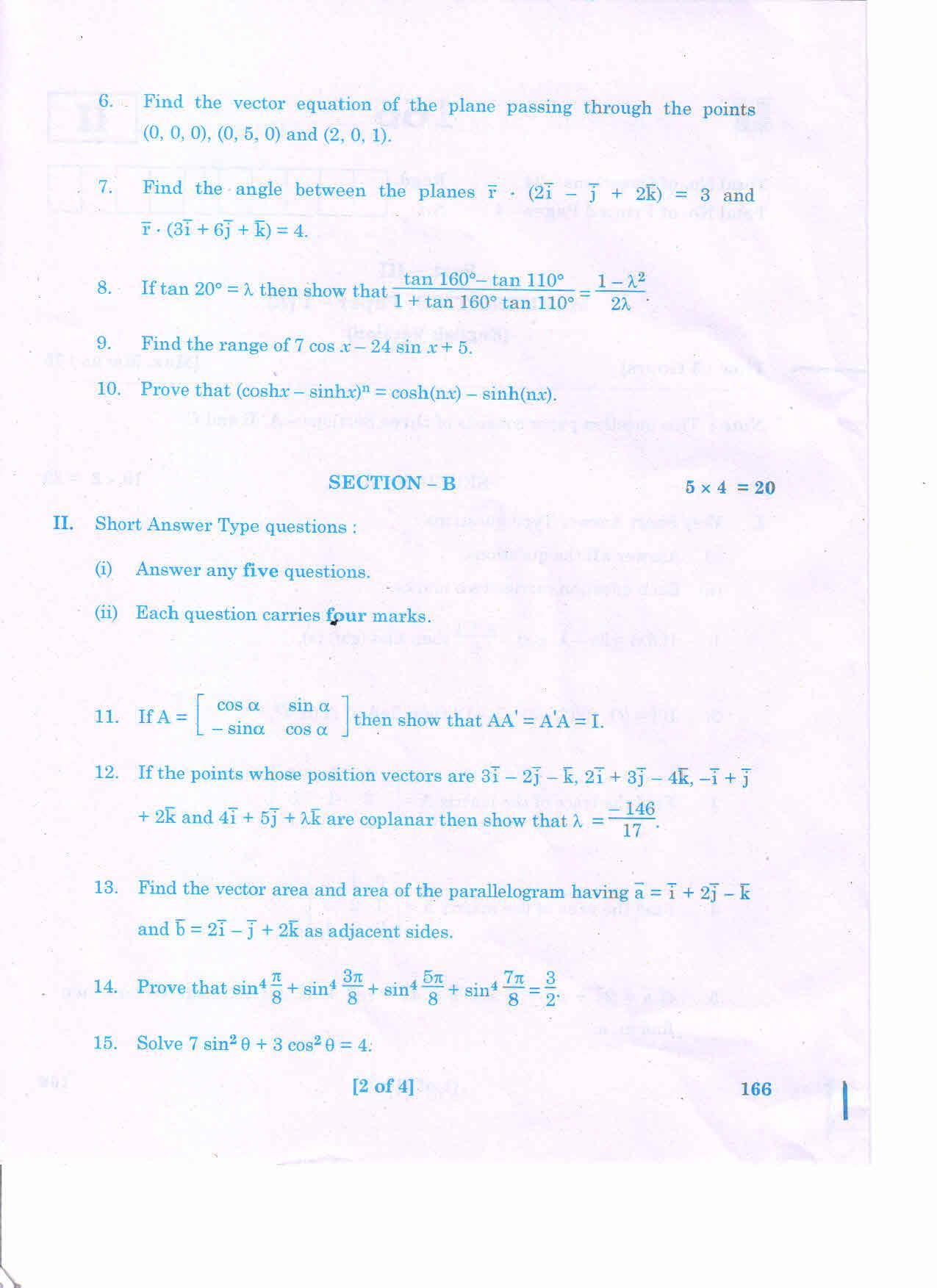 AP 2nd Year General Question Paper March - 2020 - MATHS-IA(EM) - Page 2