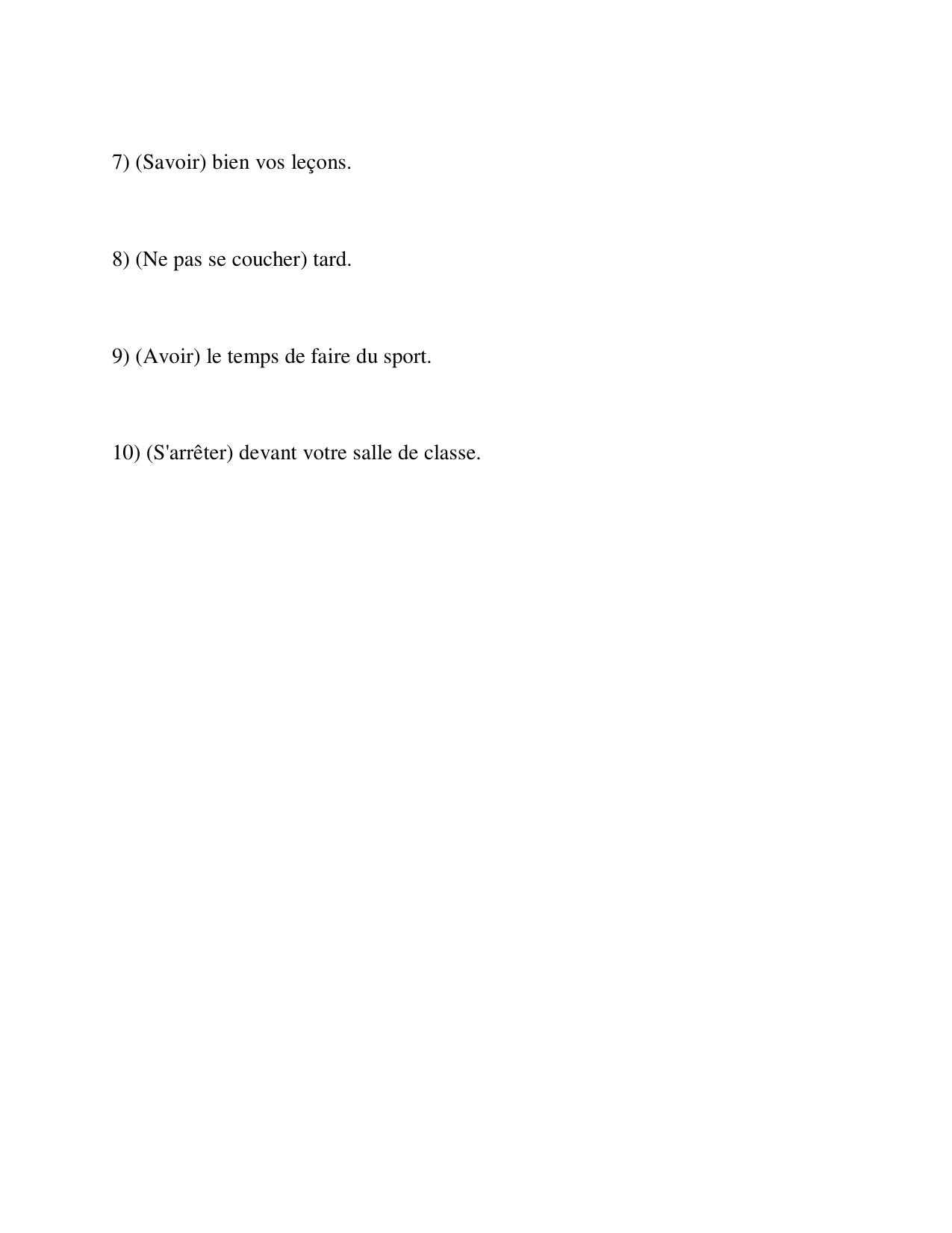 CBSE Worksheets for Class 8 French Assignment 9 - Page 2