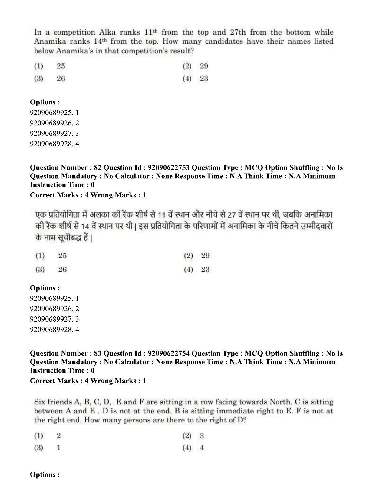 CUET PG 2023: COQP11 – General Hin - Shift 2 (24-06-2023) Question Paper - Page 75