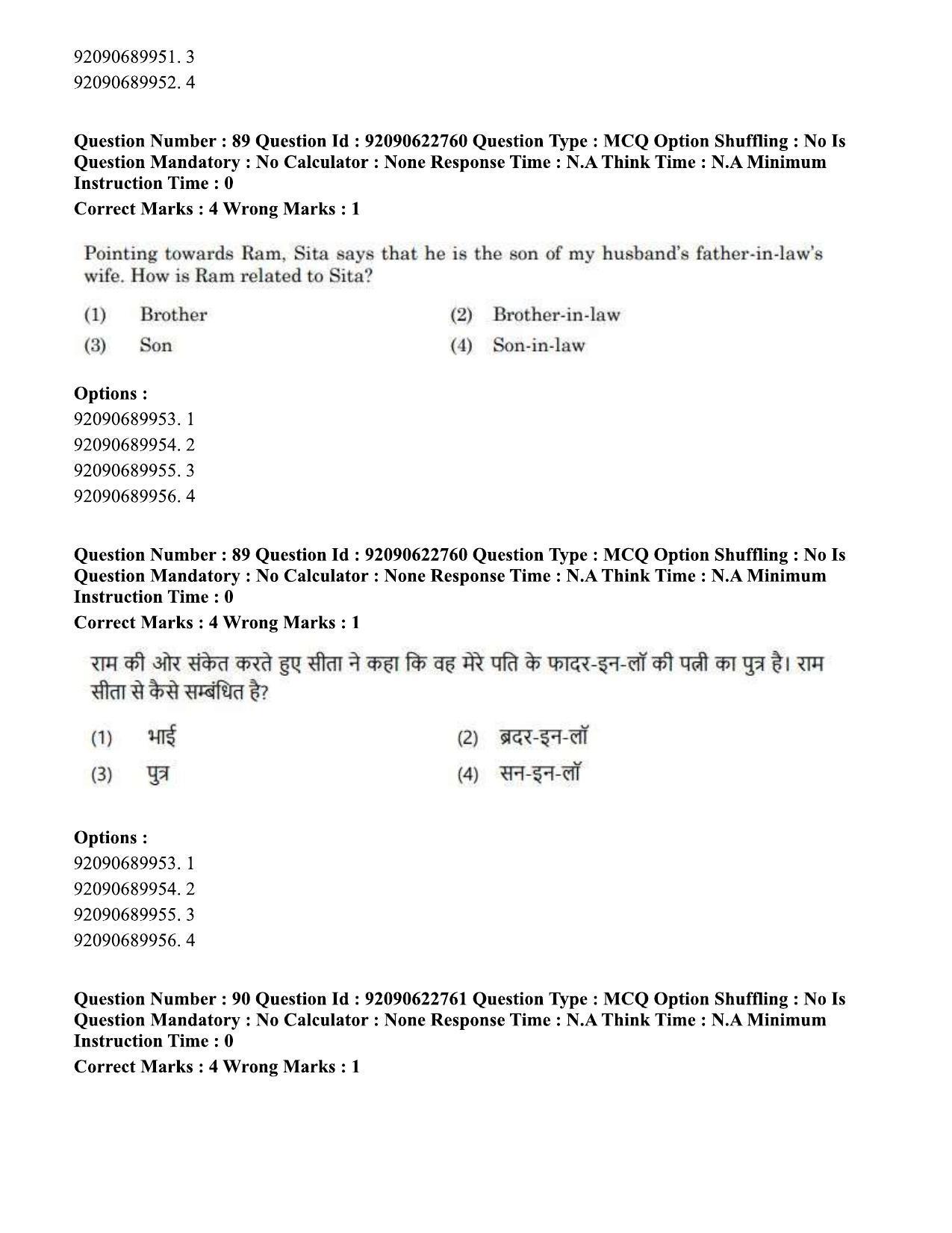 CUET PG 2023: COQP11 – General Hin - Shift 2 (24-06-2023) Question Paper - Page 81
