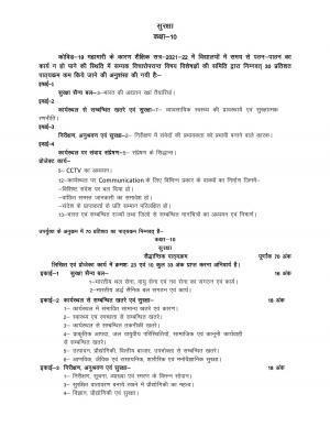 UP Board 10th Syllabus Security