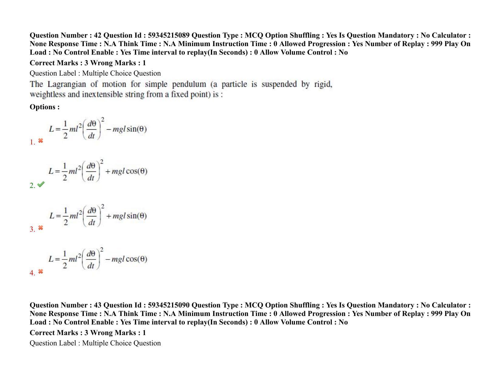 BHU RET Physics 2021 Question Paper - Page 37