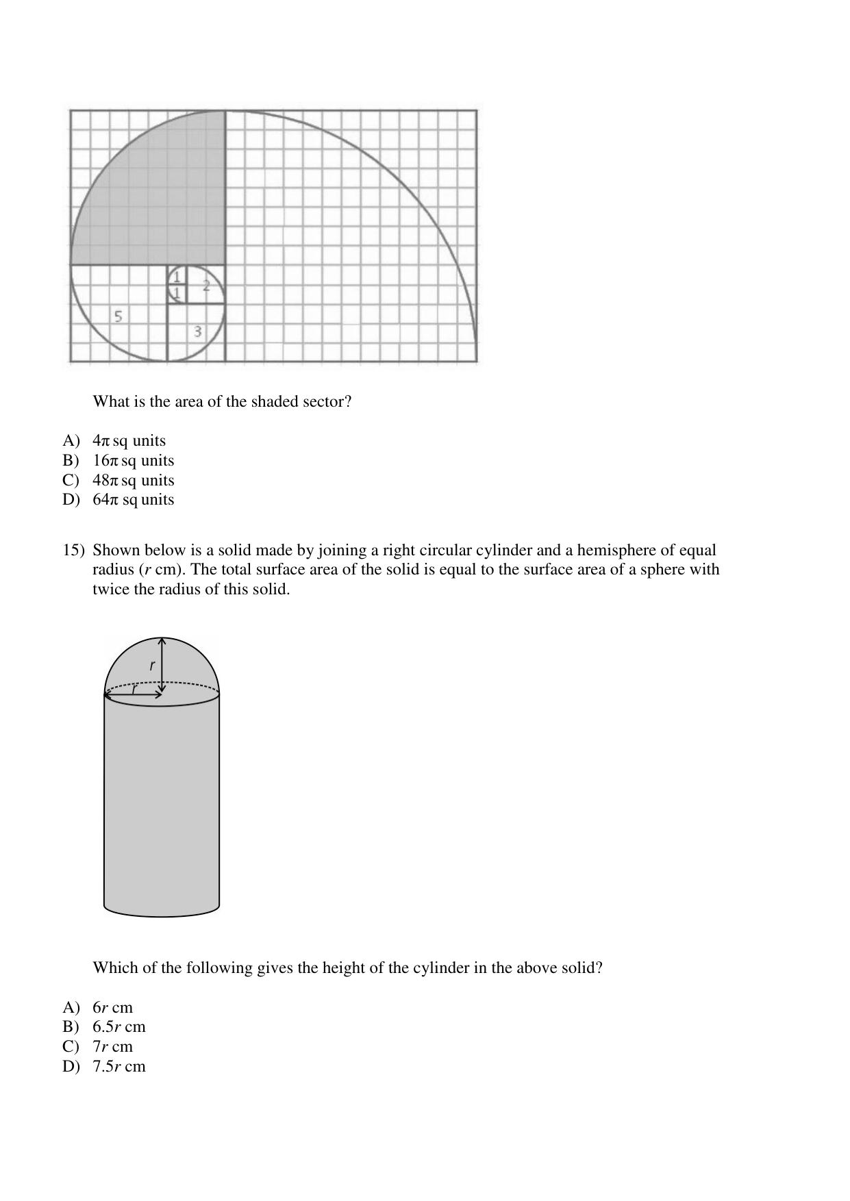 CBSE Class 10 Mathematics Practice Questions 2022-23 - Page 7