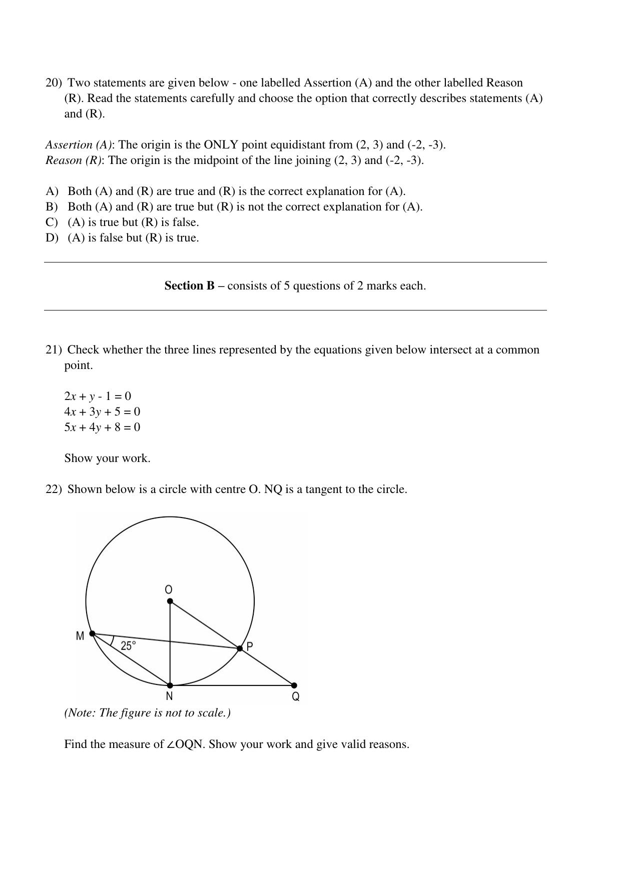 CBSE Class 10 Mathematics Practice Questions 2022-23 - Page 9