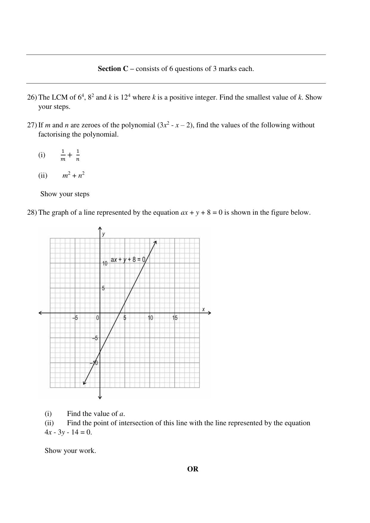 CBSE Class 10 Mathematics Practice Questions 2022-23 - Page 11