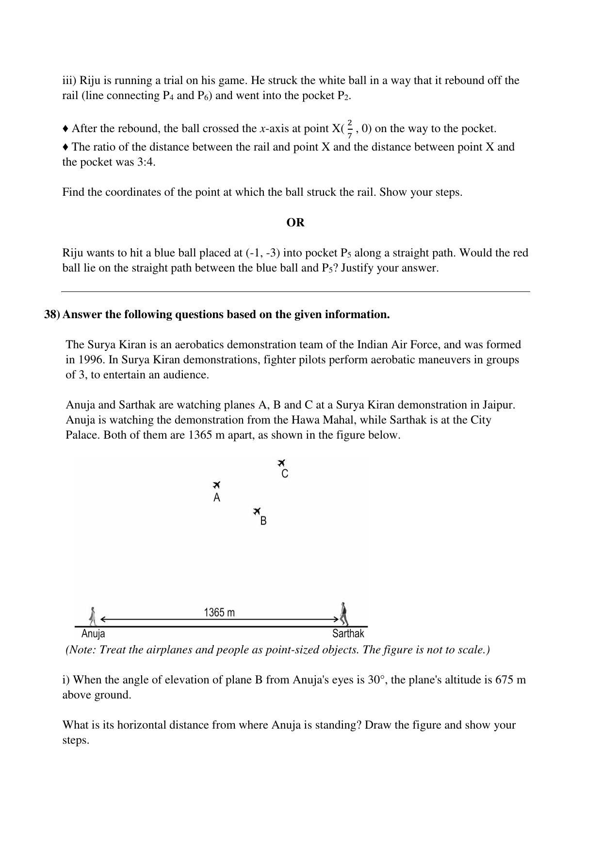 CBSE Class 10 Mathematics Practice Questions 2022-23 - Page 19