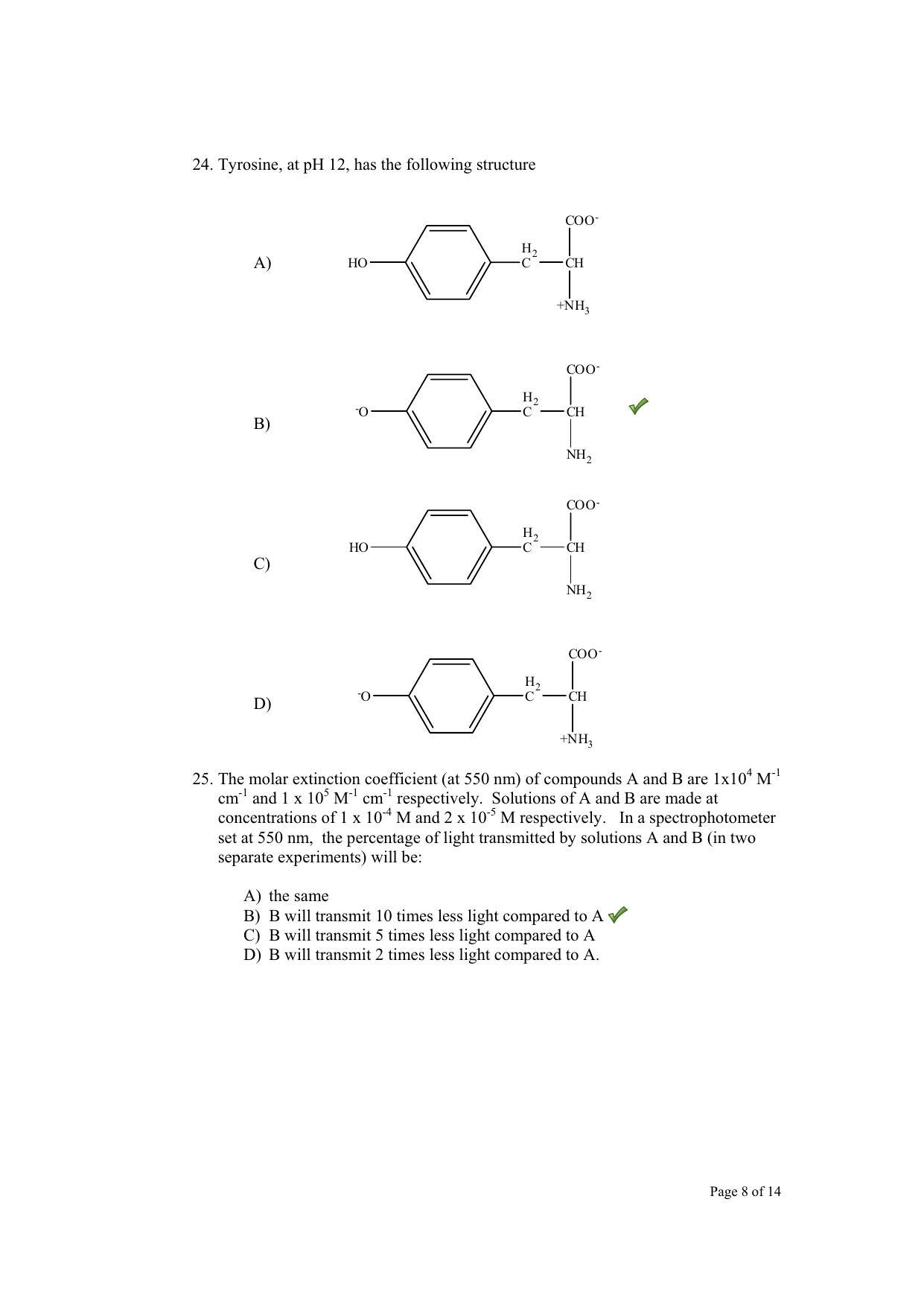 TIFR GS 2012 Chemistry Y Question Paper - Page 9