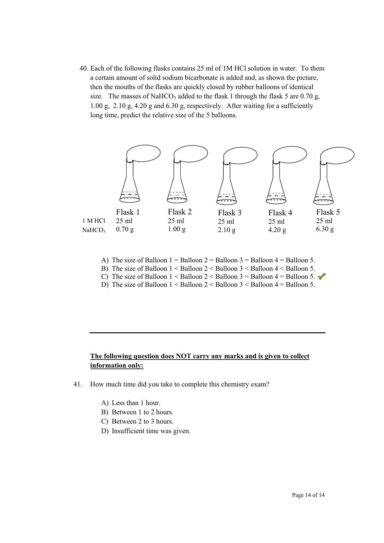 TIFR GS 2012 Chemistry Y Question Paper - Page 15
