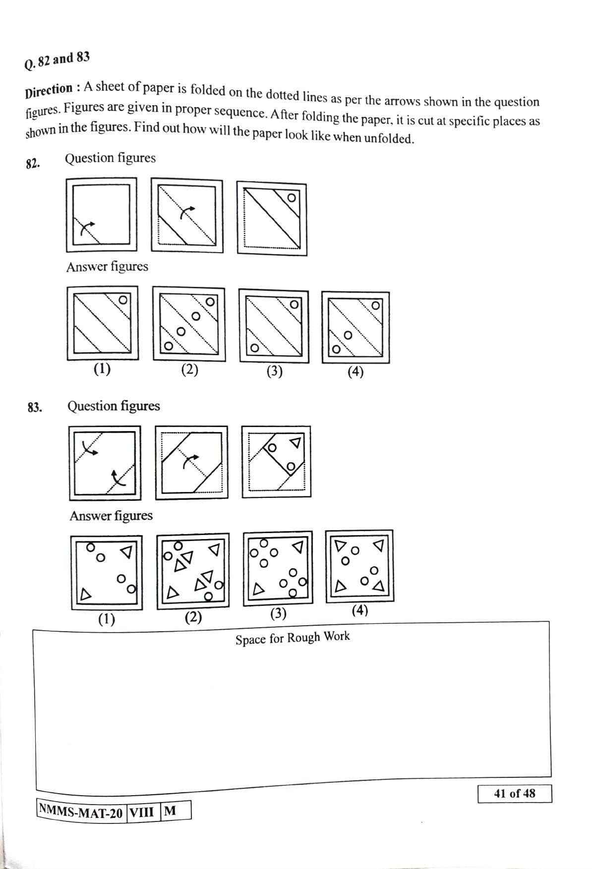 MAT SINDHI 2020-21 Class 8 Maharashtra NMMS Question Papers - Page 41