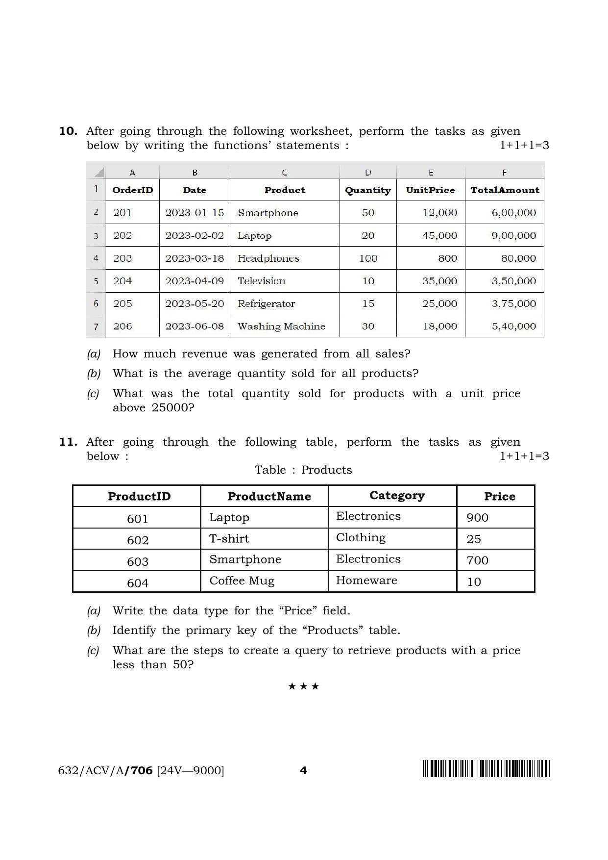 NIOS 2024 Class 12 Certificate In Data Entry Operations Question Paper - Page 4