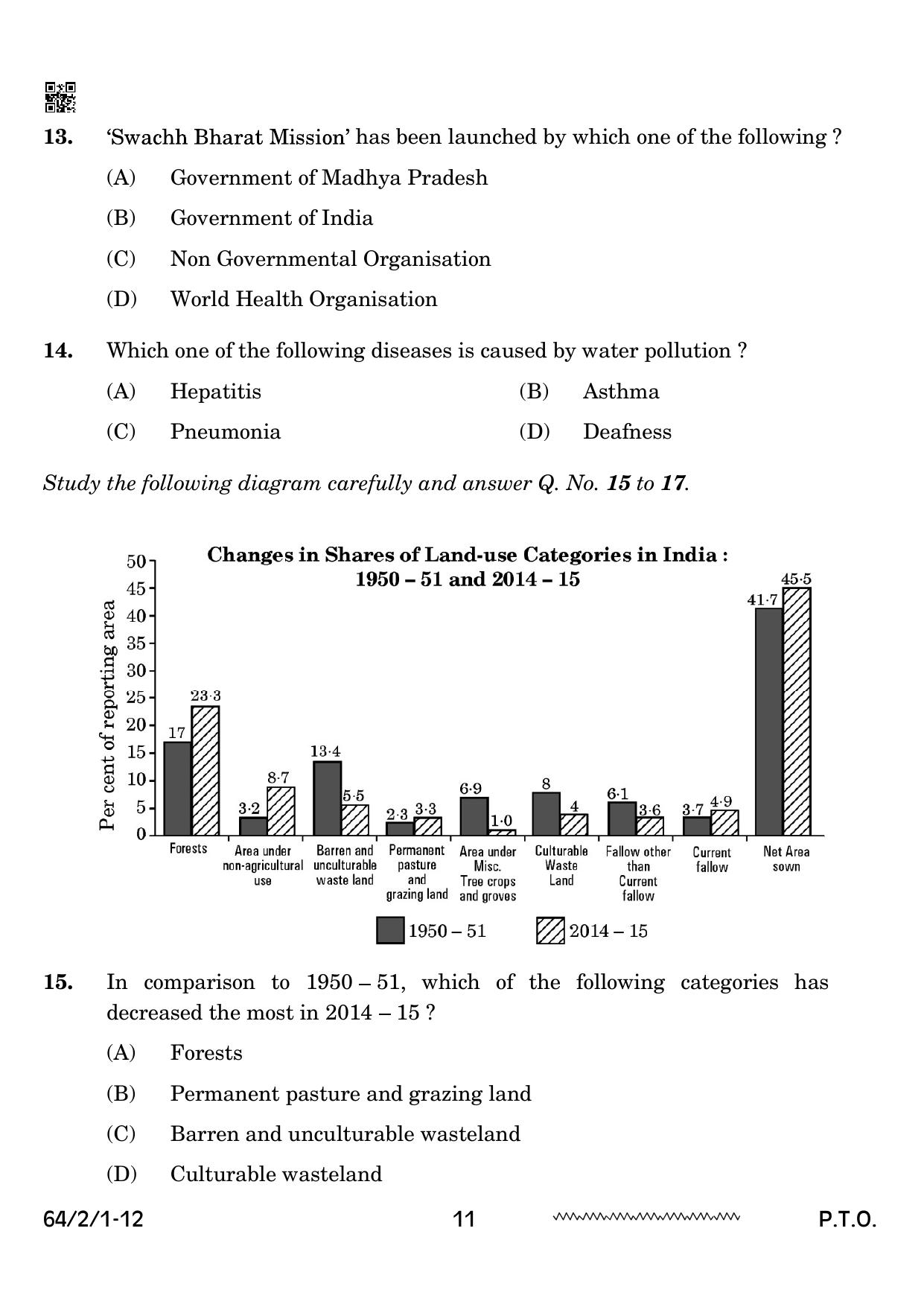 CBSE Class 12 64-2-1 Geography 2024 Question Paper - Page 11