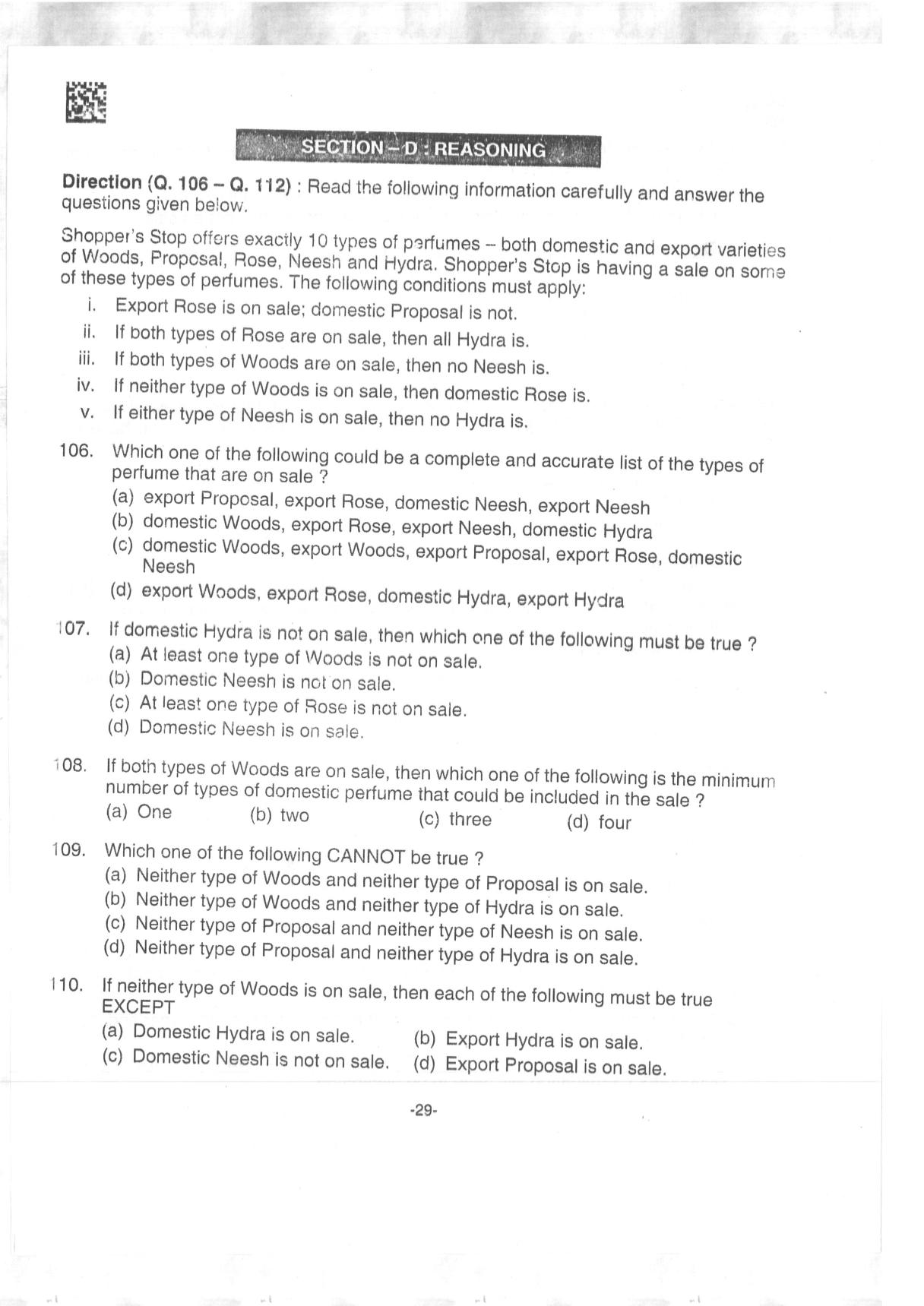 AILET 2019 Question Paper for BA LLB - Page 29