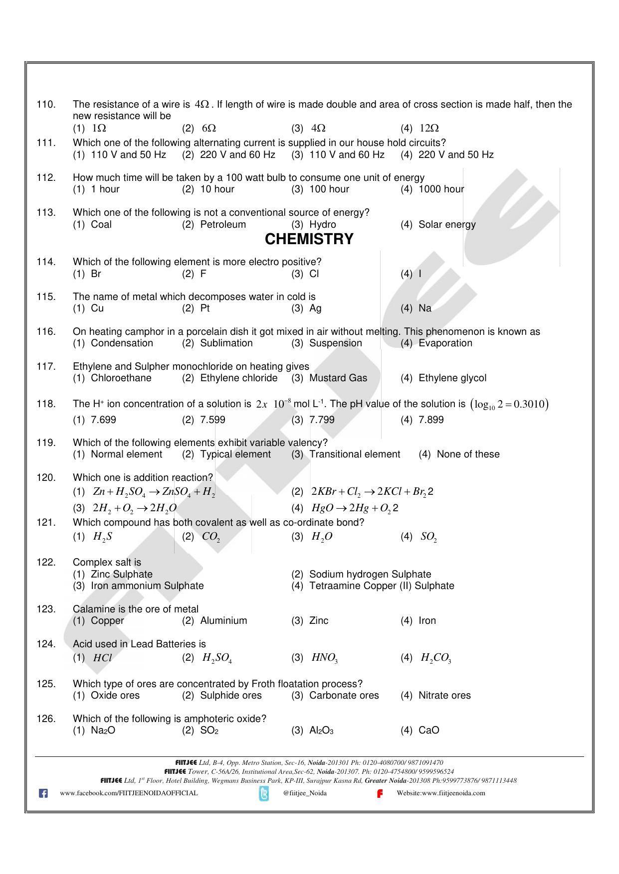 Uttar Pradesh NTSE 2020 SAT Question Papers - Page 2