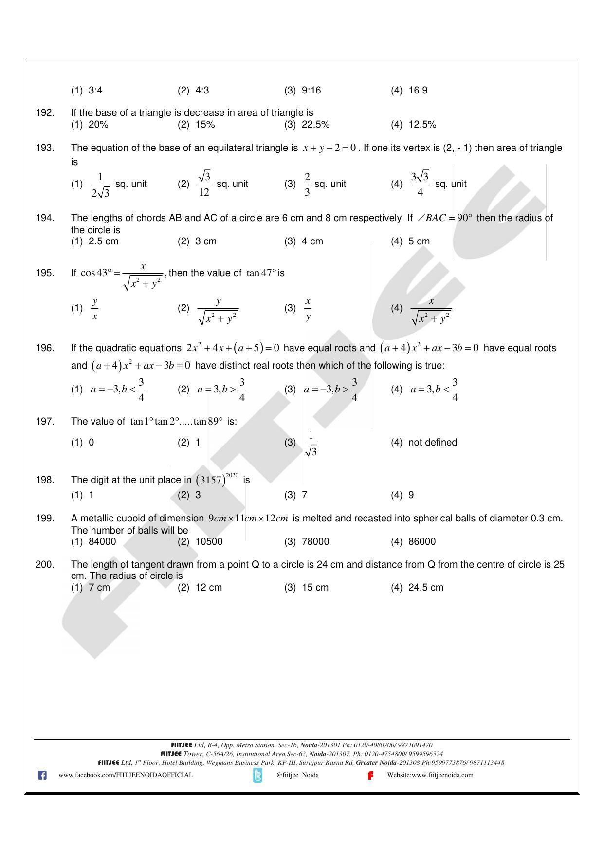Uttar Pradesh NTSE 2020 SAT Question Papers - Page 7