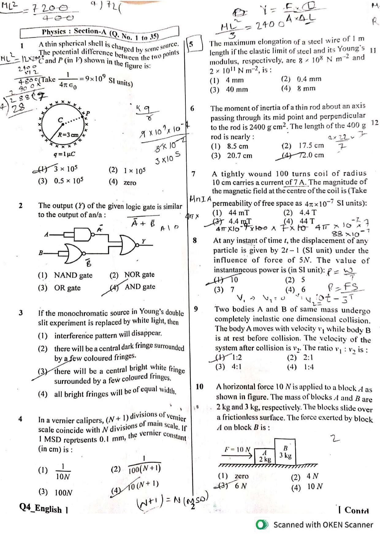 NEET UG 2024 Question Paper - Page 2