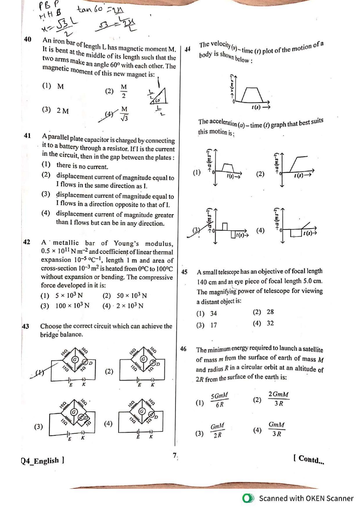 NEET UG 2024 Question Paper - Page 7