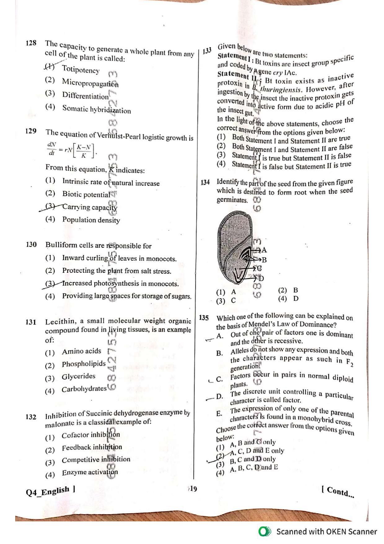 NEET UG 2024 Question Paper - Page 19