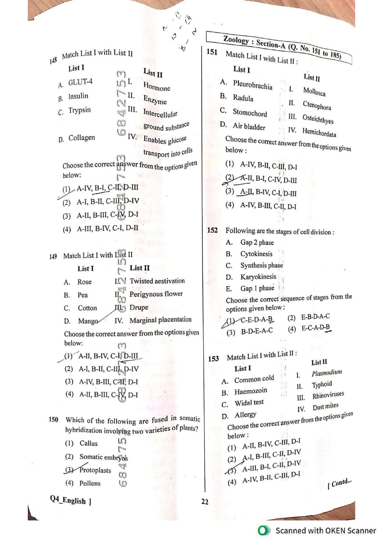 NEET UG 2024 Question Paper - Page 22