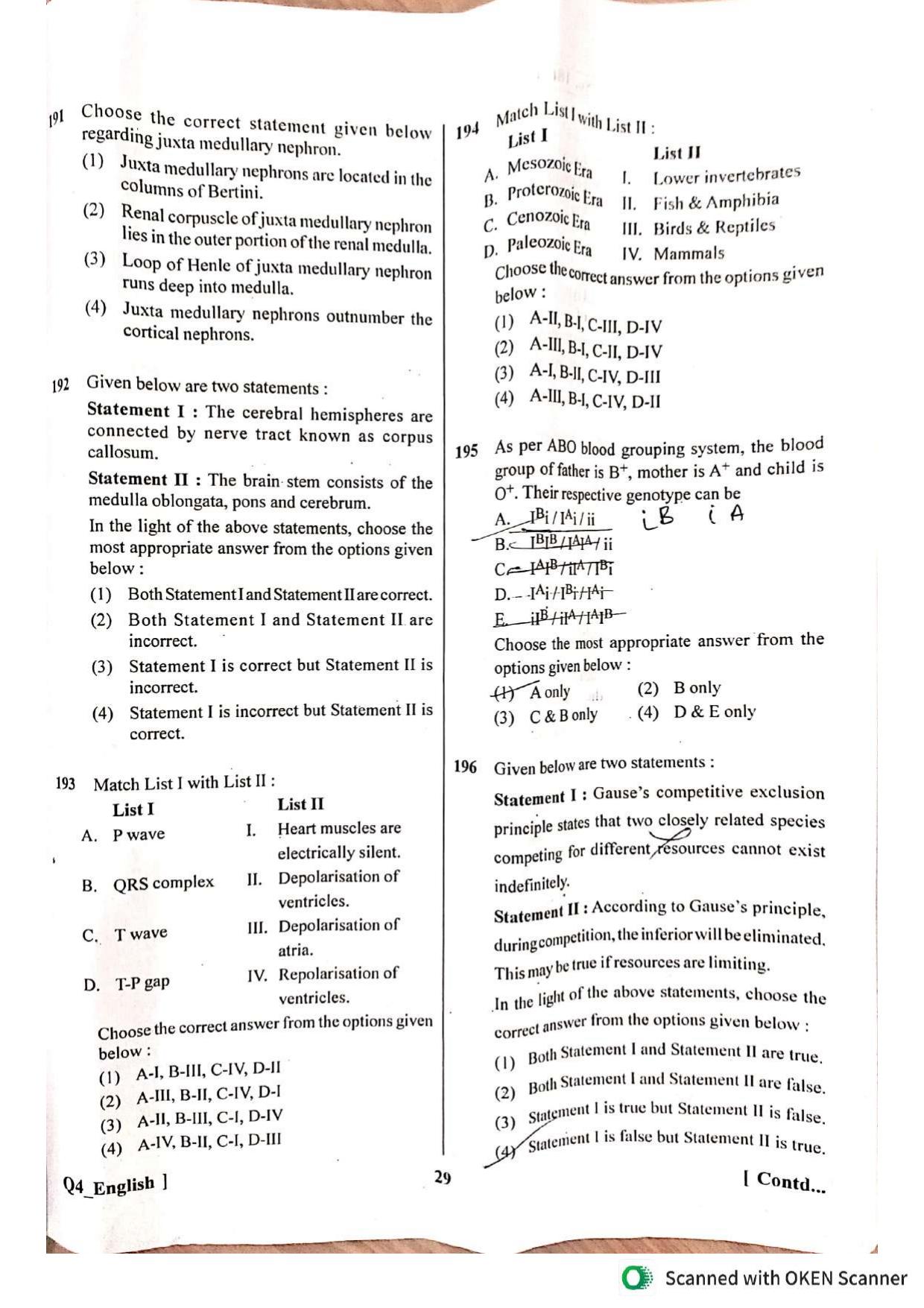 NEET UG 2024 Question Paper - Page 29