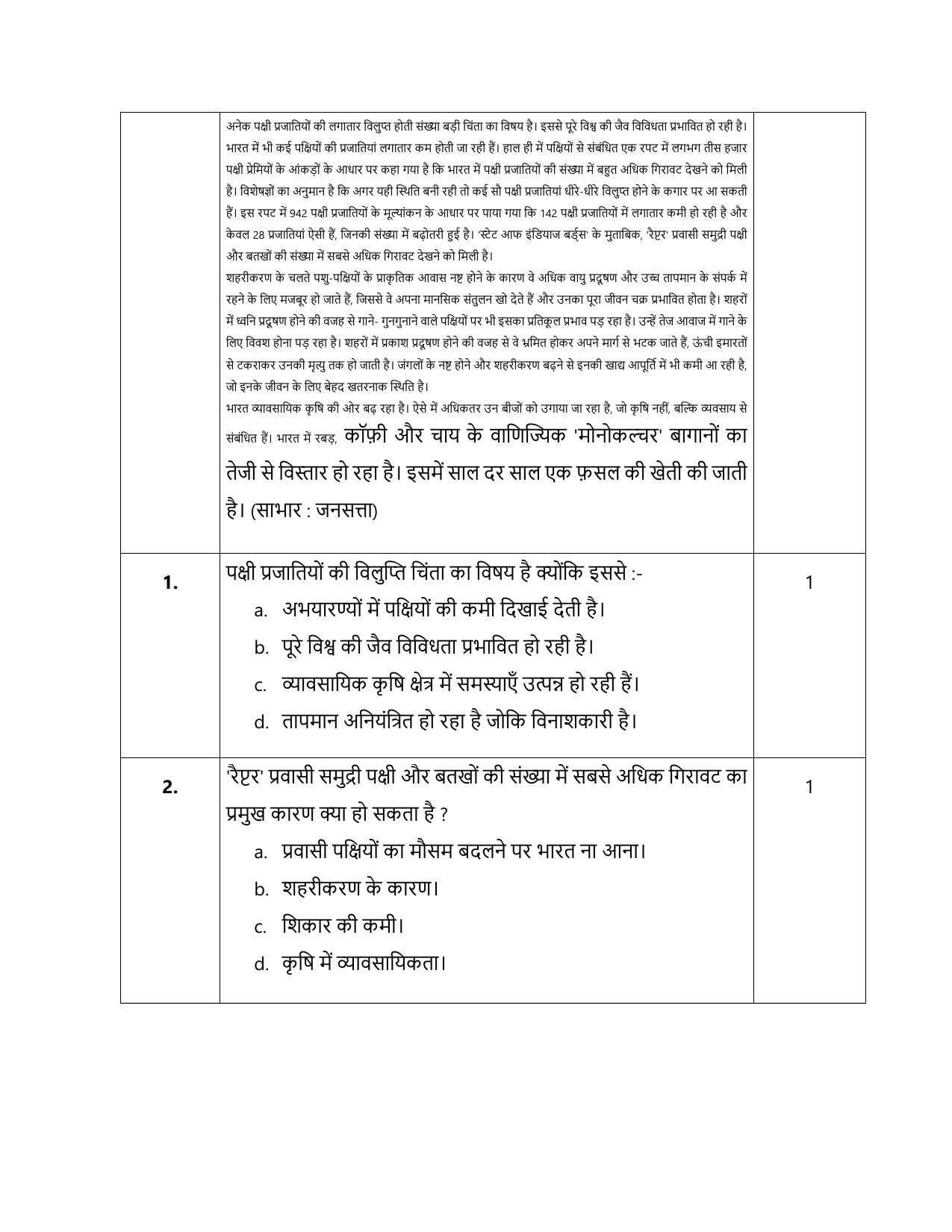 CBSE Class 12 Hindi (Elective) SET 1 Practice Questions 2023-24  - Page 2