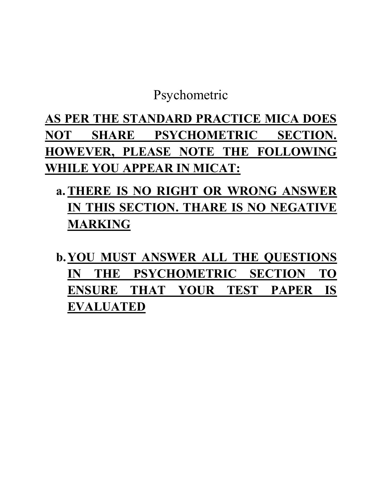 MICAT Sample Questions 1 - Page 5