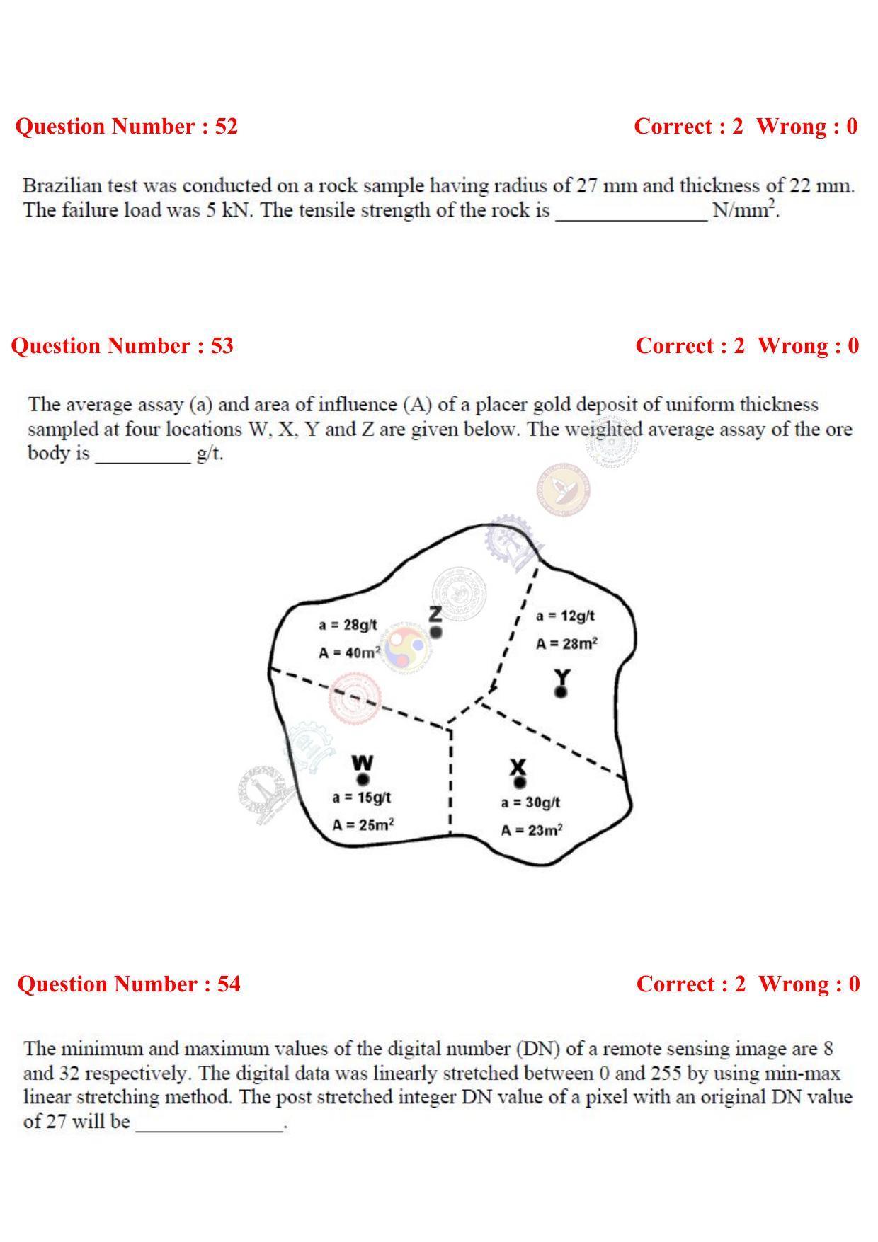 GATE 2017 Geology and Geophysics (GG) Question Paper with Answer Key - Page 16