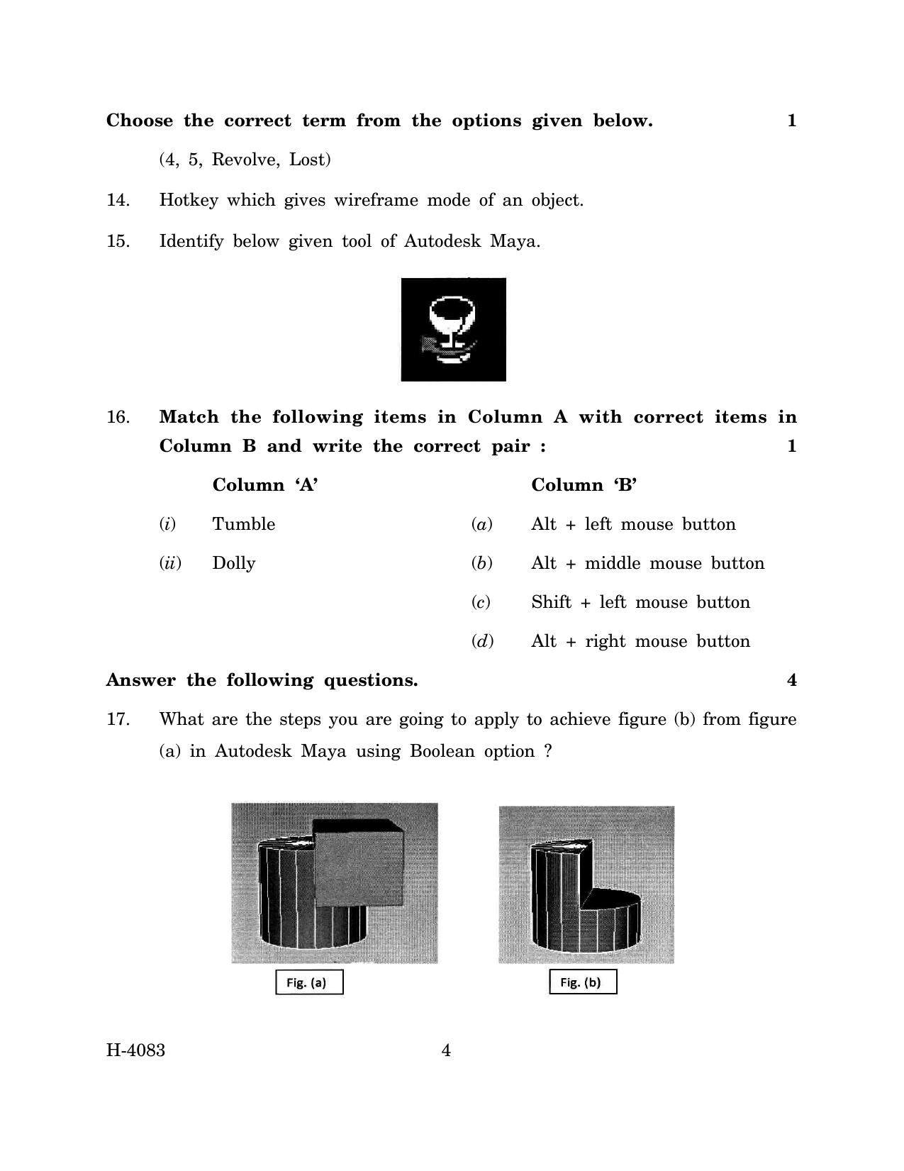 Goa Board Class 12 Media & Entertainment (March 2024) Question Paper - Page 4