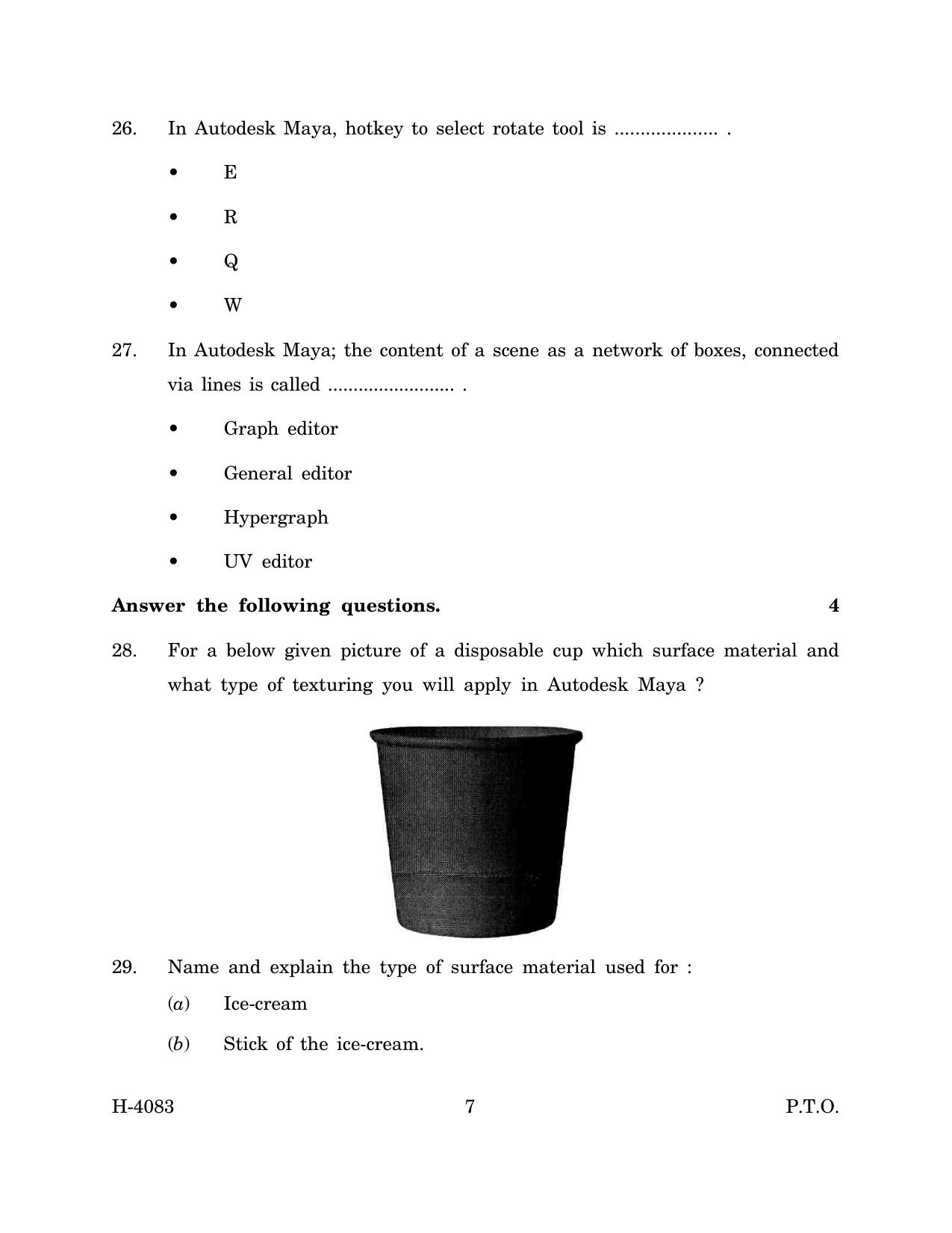Goa Board Class 12 Media & Entertainment (March 2024) Question Paper - Page 7