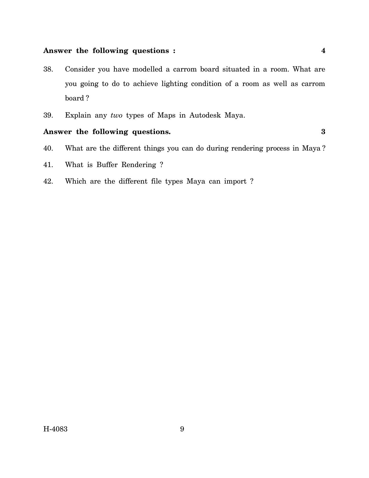 Goa Board Class 12 Media & Entertainment (March 2024) Question Paper - Page 9