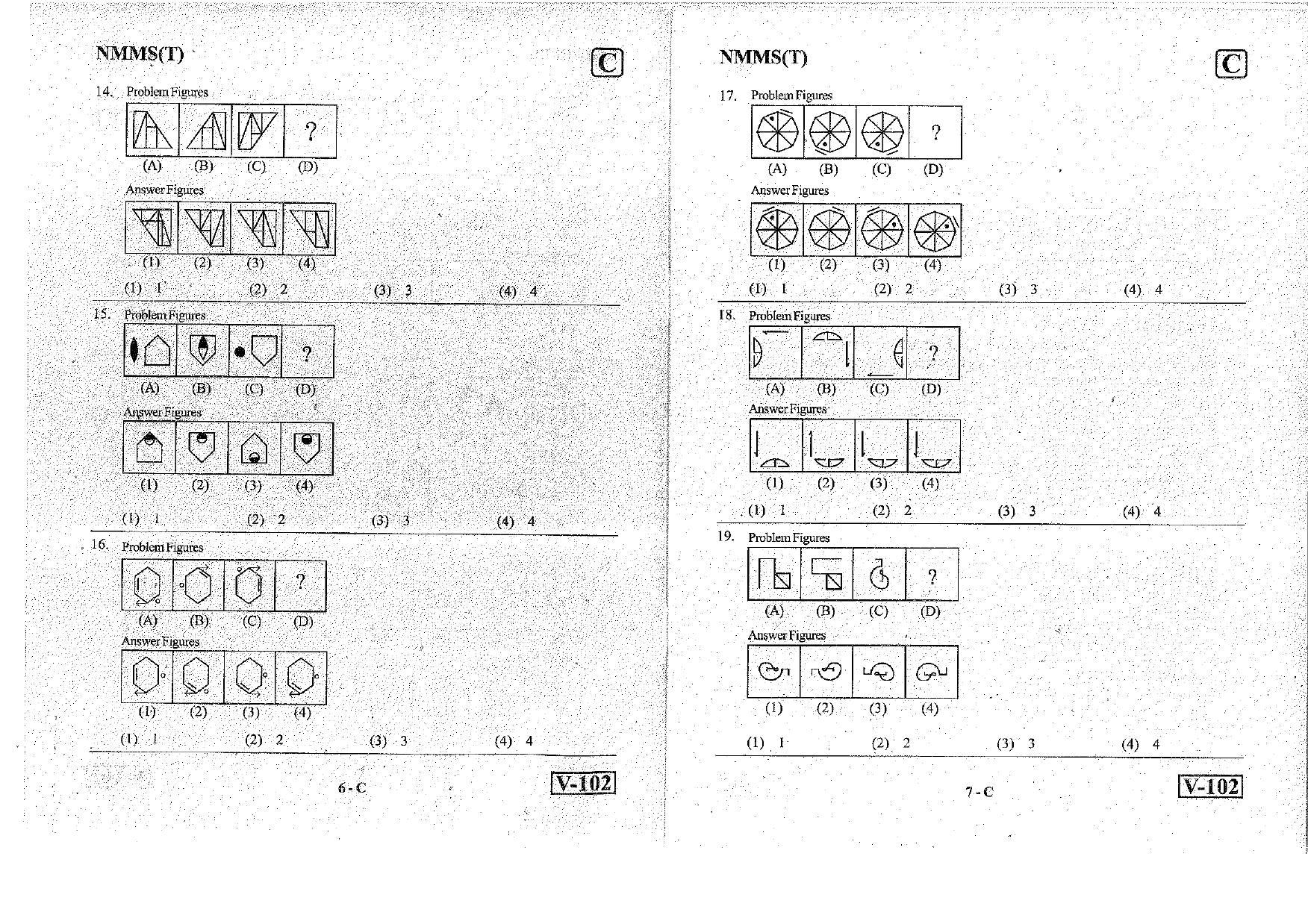 MAT - SAT Telugu Nov 2018 (Set C) Class 8 Andhra Pradesh NMMS Question Papers - Page 4