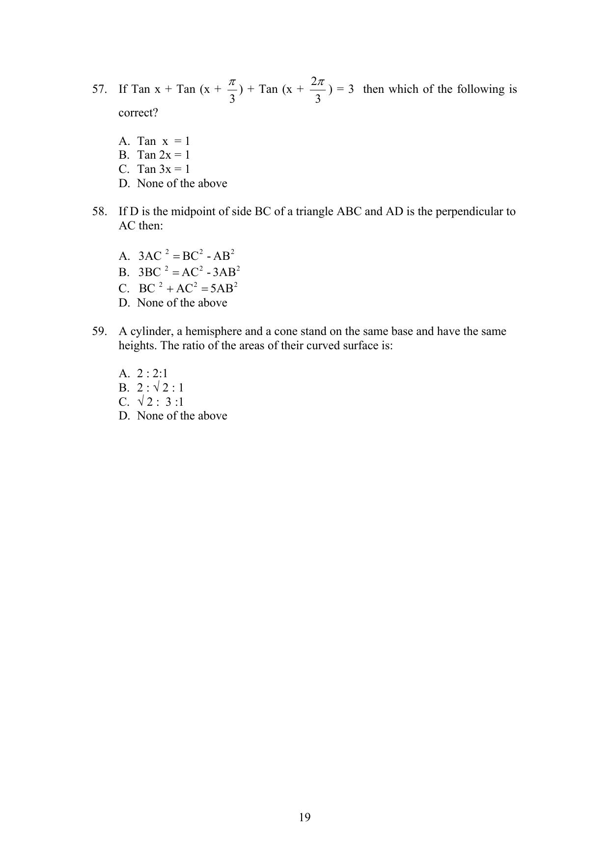 IIFT 2009 Question Paper - Page 19