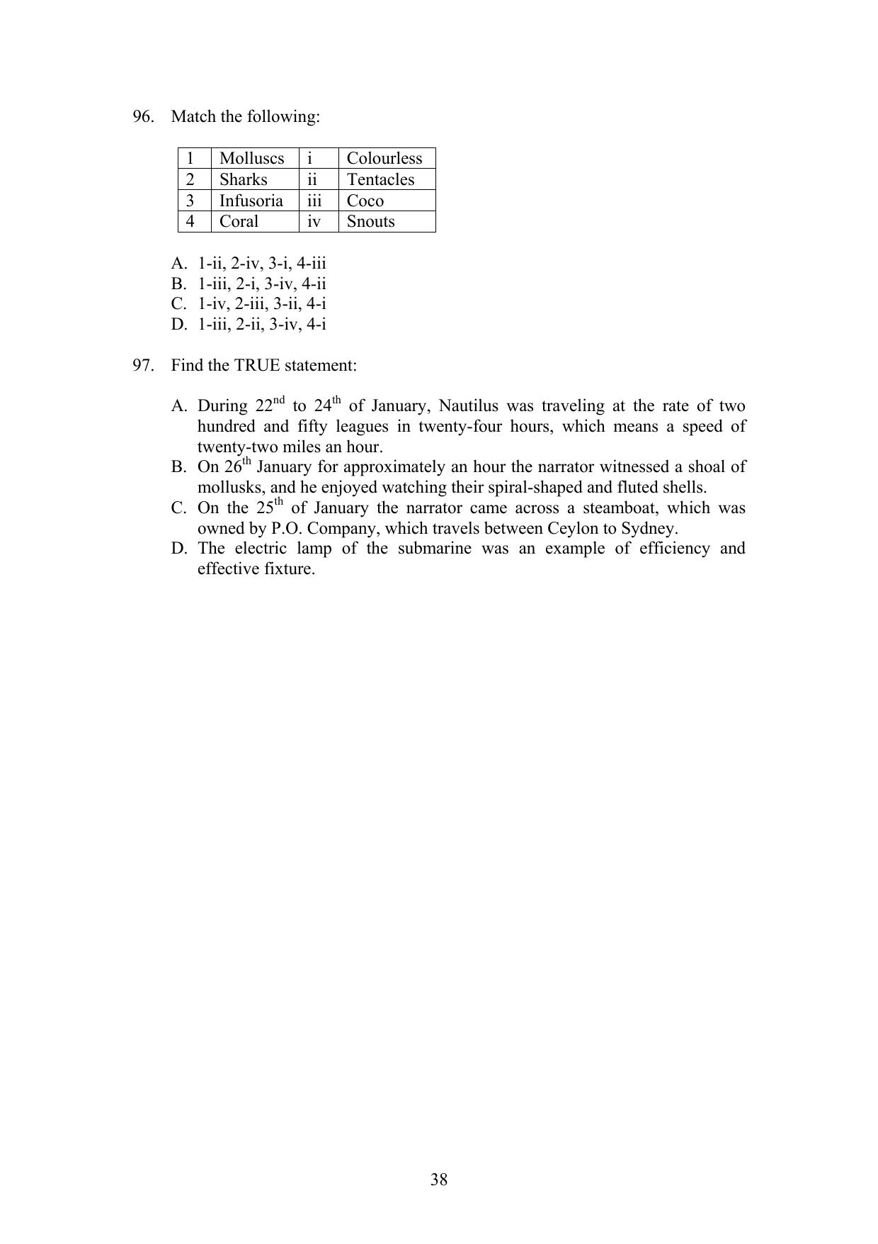 IIFT 2009 Question Paper - Page 38