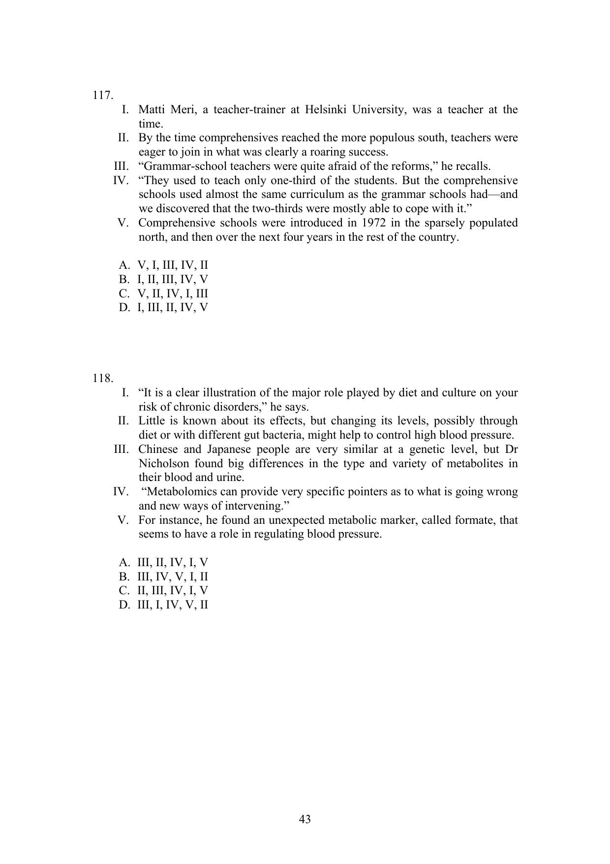 IIFT 2009 Question Paper - Page 43