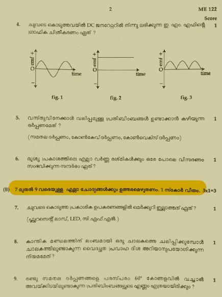 Kerala SSLC 2022 Physics Question Paper (Model) - Page 2