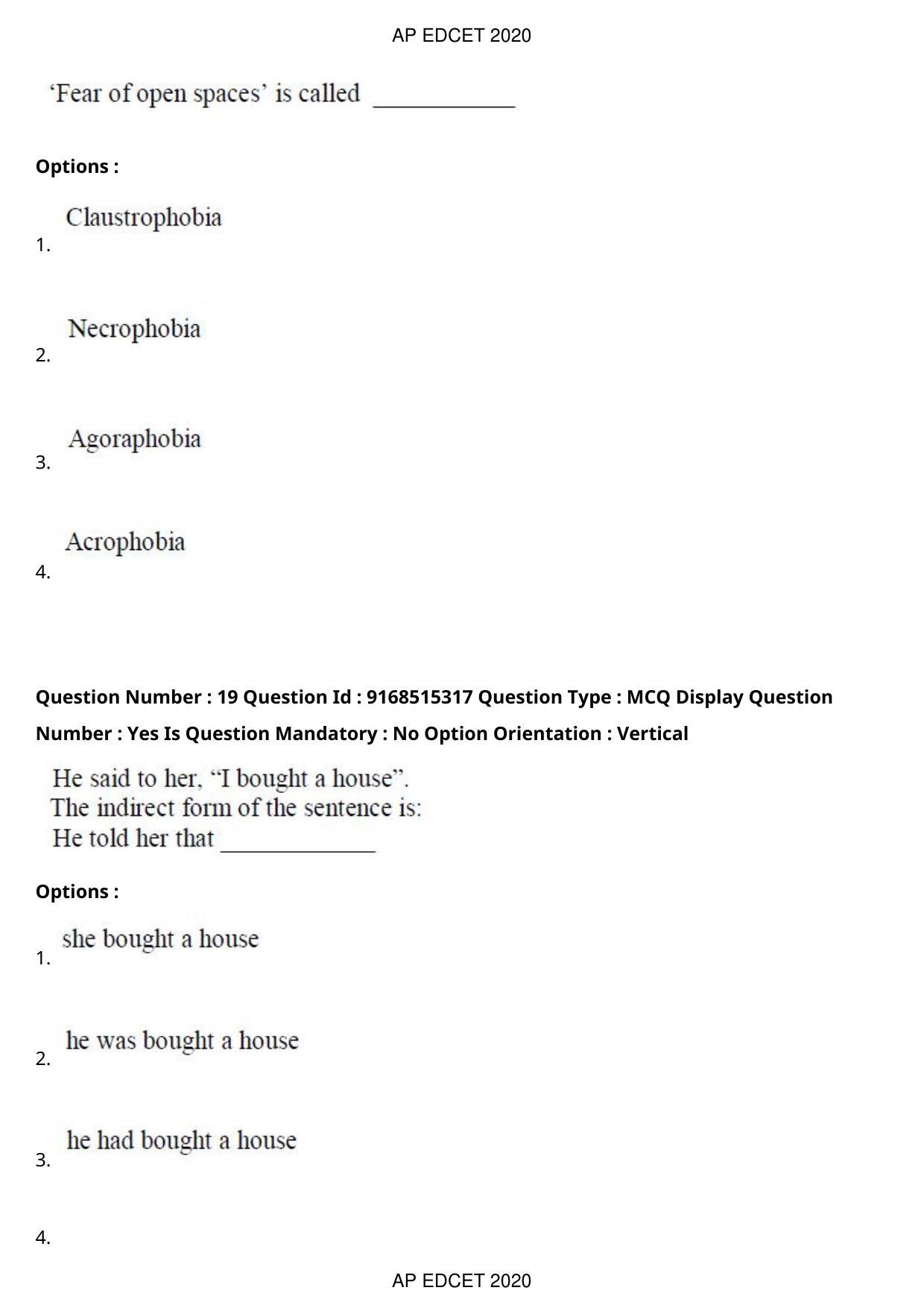AP EDCET 2020 Social Studies Question Paper Shift 1 - Page 13