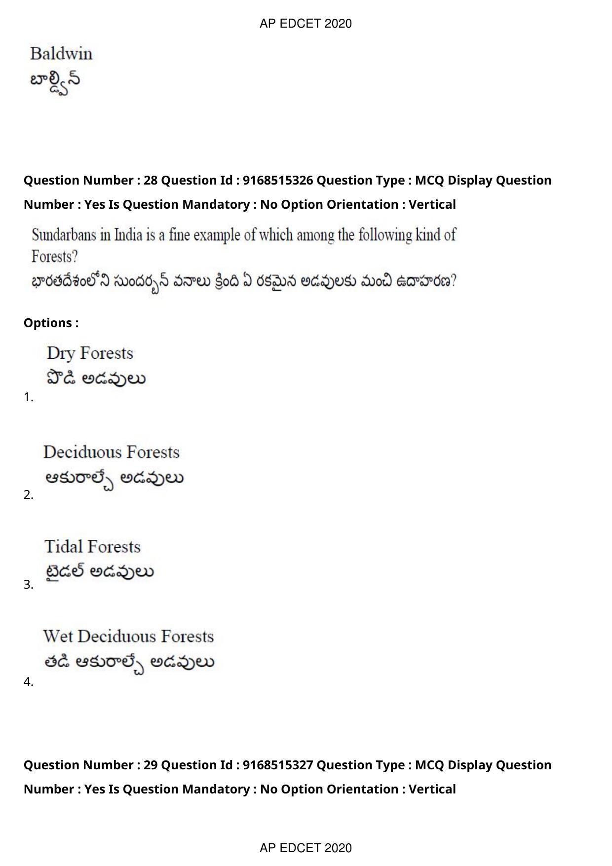 AP EDCET 2020 Social Studies Question Paper Shift 1 - Page 19
