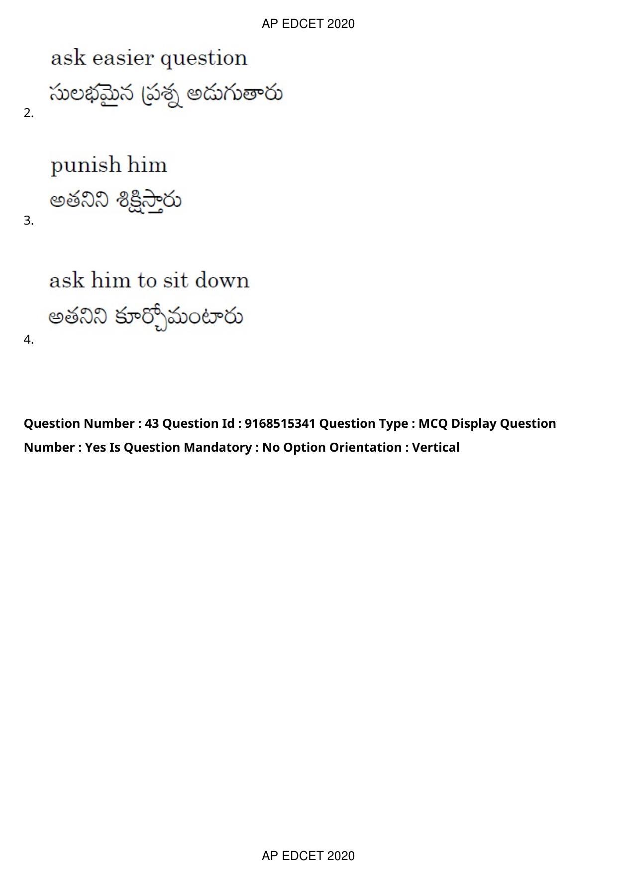 AP EDCET 2020 Social Studies Question Paper Shift 1 - Page 30