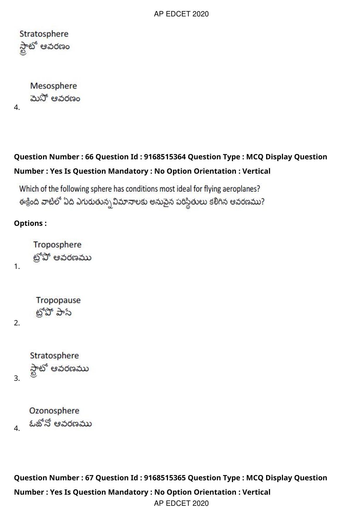 AP EDCET 2020 Social Studies Question Paper Shift 1 - Page 48