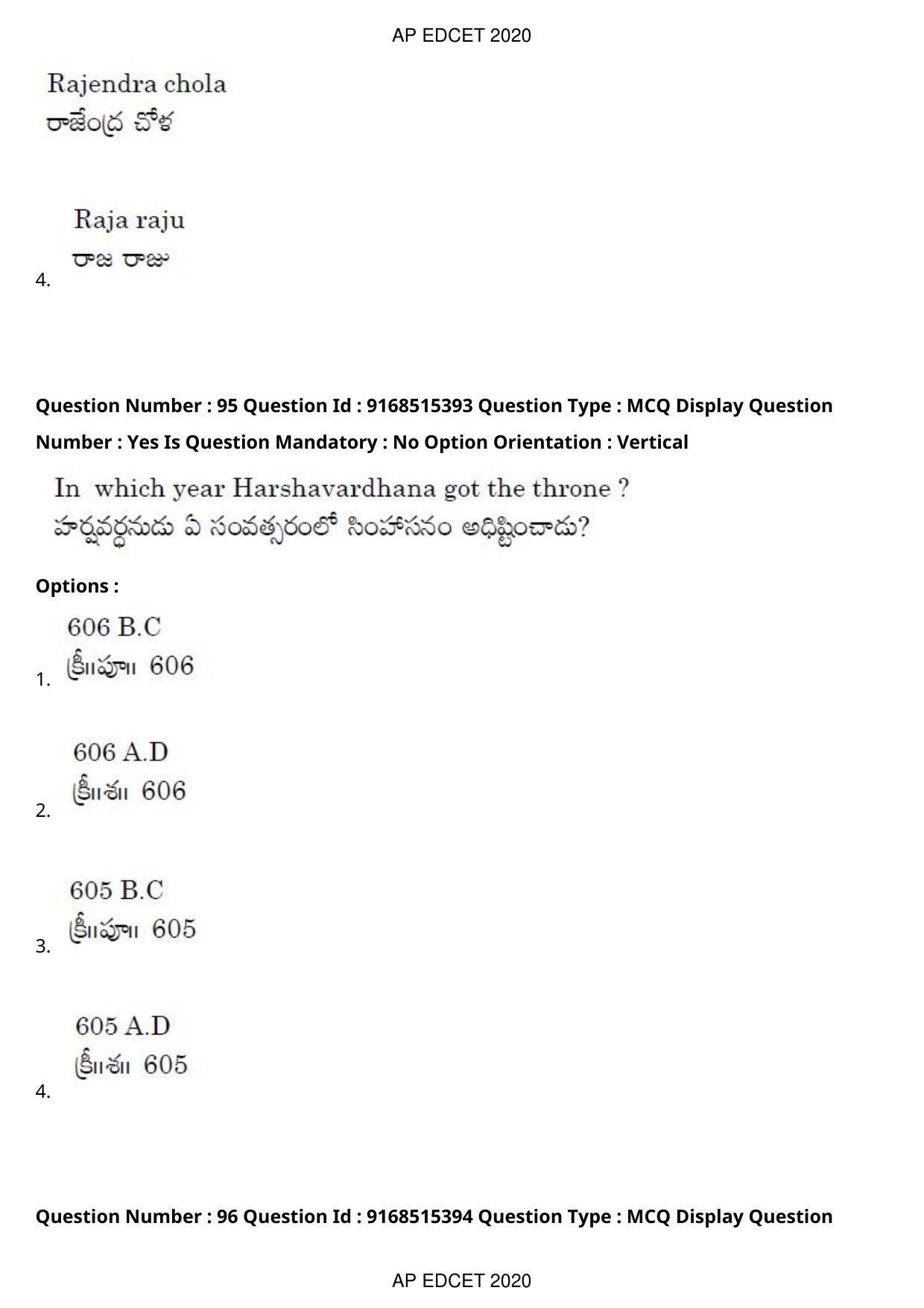 AP EDCET 2020 Social Studies Question Paper Shift 1 - Page 69